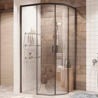 Душевой уголок Ambassador Queen 11011201 Черный / Прозрачное стекло 90х90