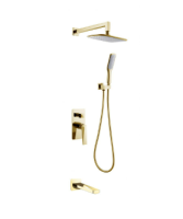 Душевая система с изливом Boheme Venturo 384-2, золото