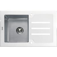 Мойка кухонная Tolero Ceramic Glass TG- 780 Белый / Сталь