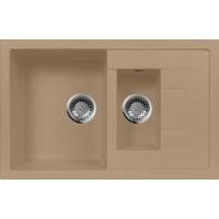 Гранитная мойка AquaGranitEx M-21K песочный