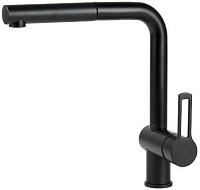 Смеситель для кухни Paffoni Ringo RIN185NO с выдвижной лейкой, черный матовый Смеситель для кухни Paffoni Ringo RIN185NO с выдвижной лейкой, черный матовый