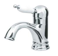 Смеситель для раковины Boheme TRADIZIONALE CROMO 261, хром/белый