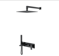 Душевая система Boheme Qubic 474-B, черный матовый