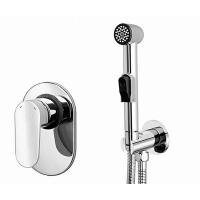 Смеситель с гигиеническим душем WasserKraft A11056 Хром  для биде со шлангом 100