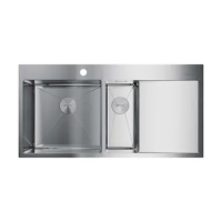 Кухонная мойка OMOIKIRI AKISAME 100-2 IN-L 4973544, нержавеющая сталь