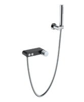 Смеситель для ванны Boheme Stick 123-BCR.2, черный матовый/хром Смеситель для ванны Boheme Stick 123-BCR.2, черный матовый/хром