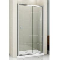 Дверь в нишу Cezares Pratico 120*195 см, стекло прозрачное/хром