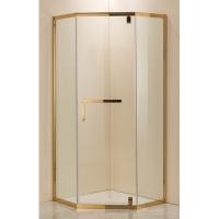 Душевой уголок Grossman Pragma PR-100GD 100x100 стекло прозрачное/золото