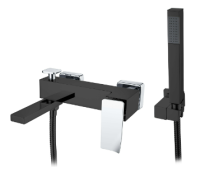 Смеситель для ванны Boheme Q 143-BCR.2, черный/хром Смеситель для ванны Boheme Q 143-BCR.2, черный/хром