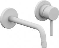 Смеситель для раковины Paffoni Light LIG007BO70 встраиваемый в стену, белый матовый