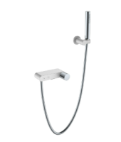 Смеситель для ванны Boheme Stick 123-WCR.2, белый глянец/хром Смеситель для ванны Boheme Stick 123-WCR.2, белый глянец/хром