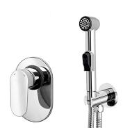 Смеситель с гигиеническим душем WasserKraft A11057 Хром  для биде со шлангом 120