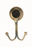 Крючок двойной Boheme ROYALE CRISTAL BLACK BR 10926-BR-B, бронза