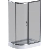 Душевой угол Am.Pm Like 120*80 см, профиль хром/стекло тонированное