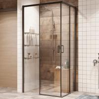 Душевой уголок Ambassador Queen 11011203 Черный / Прозрачное стекло 90х90
