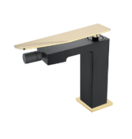 Смеситель для биде Boheme Q 146-BG.2, черный/золото