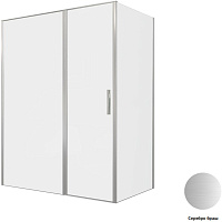 Душевой угол Allen Brau Priority 3.31038.BA + 3.31044.BA 160*90*200 см, профиль серебро браш