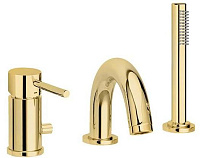 Смеситель на борт ванны Paffoni Light LIG047HG, золото медовое Смеситель на борт ванны Paffoni Light LIG047HG, золото медовое