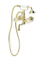 Смеситель для ванны Boheme Crystal 293-CRST, золото