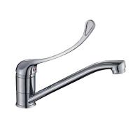 Смеситель Rossinka Y35-25 одноручный (35 мм) для кухни с поворотным изливом 250мм, хром