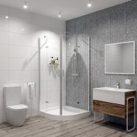 Душевой уголок Niagara Nova NG-6616-08 Прозрачное стекло / Хром 100х100