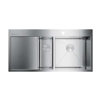 Кухонная мойка OMOIKIRI AKISAME 100-2-R 4973547, нержавеющая сталь