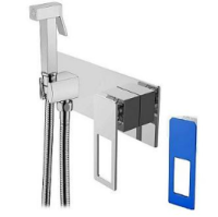 Гигиенический душ Boheme Q 147-CRUW, хром/синий Гигиенический душ Boheme Q 147-CRUW, хром/синий