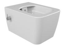 Унитаз подвесной с биде Boheme Zen 967-2, белый глянец