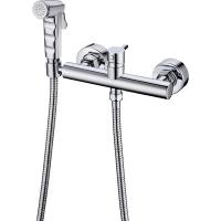 Смеситель с гигиеническим душем Bravat D9140CP-RUS Глянец Хром