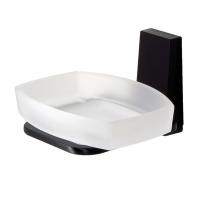 Мыльница WasserKraft Abens K-3229 Черный матовый / Матовое стекло