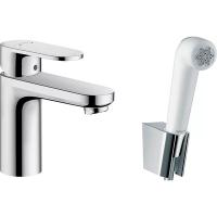 Смеситель с гигиеническим душем Hansgrohe Vernis Blend 71215000 Для раковины Хром Смеситель с гигиеническим душем Hansgrohe Vernis Blend 71215000 Для раковины Хром