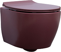Унитаз подвесной безободковый Allen Brau Fantasy 4.11004.BD, бордо
