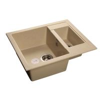 Мойка кухонная GranFest Quadro GF-Q610K бежевый 610x500