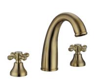 Смеситель для раковины на 3 отверстия Boheme MEDICI Presente 317, бронза