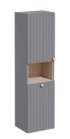 Пенал подвесной Vitra Root Groove 40 см б/к левый 69095, серый матовый Пенал подвесной Vitra Root Groove 40 см б/к левый 69095, серый матовый