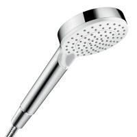 Душевая лейка Hansgrohe Crometta 100 Vario 26330400 Диаметр 100 мм, 2 режима, хром/белый