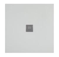 Поддон литьевой камень Aquanet Pleasure 90*90 см, серый