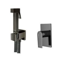 Смеситель с гигиеническим душем WasserKraft А84095 С внутренней частью Матовый Черный