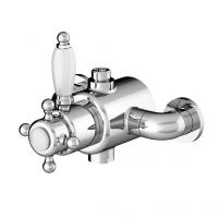 Смеситель Gattoni Termostatici TSRE940C0.I сr Для ванны и душа Термостат Белый | Хром Смеситель Gattoni Termostatici TSRE940C0.I сr Для ванны и душа Термостат Белый | Хром