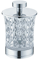 Стакан для ватных дисков Boheme 10216, Хром