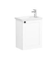Тумба подвесная с раковиной Vitra Root Classic 45 см правая 68610, белая матовая Тумба подвесная с раковиной Vitra Root Classic 45 см правая 68610, белая матовая