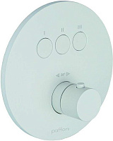 Встраиваемый смеситель для ванны и душа Paffoni Compact Box CPT019BO термостат, белый матовый