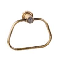 Полотенцедержатель кольцо Boheme ROYALE CRISTAL GOLD 10925-G, золото