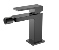 Смеситель для биде Boheme Qubic 476-SGM, черный хром