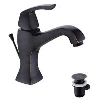 Смеситель Lemark Nubira LM6206ORB для умывальника монолитный с донным клапаном, черная бронза