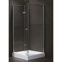 Душевой уголок Cezares Elena ELENA-W-AS-1-90-P-Cr-L 90x90 левый стекло рифленое/хром