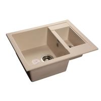 Мойка кухонная GranFest Quadro GF-Q610K белый 610x500