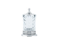 Стакан для ватных дисков Boheme BRILLANTE 10444, хром