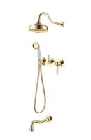 Душевая система с изливом BohemeTradizionale Oro 288, золото