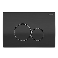 Клавиша смыва для инсталляции Point Виктория, черная/хром, PN44061BC